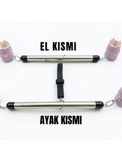 Bilian Kadın Fantezi Lila Deri Seksi Borulu Yatak Kelepçesi - Görsel 2